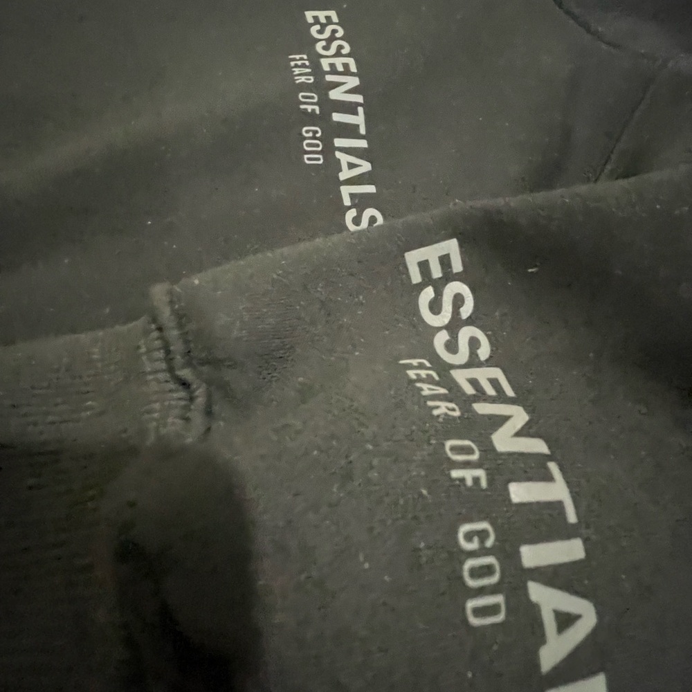 Black Fear Of God Essentials hoodie ( Size Small ) - Picture 3 of 5